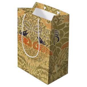 Sacola Para Presentes Média William Morris Peacock & Dragon Arts & Artesanatos