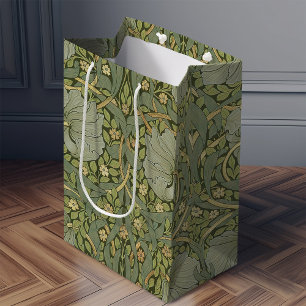 Sacola Para Presentes Média William Morris Pimpernel Vintage Padrão Médio Gi