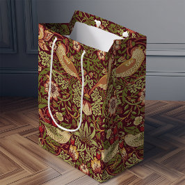 Sacola Para Presentes Média William Morris Strawberry Thef Medium Gift Bag