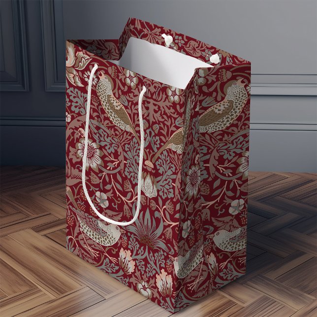 Sacola Para Presentes Média William Morris Strawberry Thef Medium Gift Bag (Criador carregado)