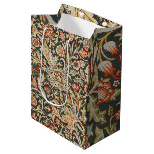 Sacola Para Presentes Média William Morris Trent Garden Flower Classic Botânic