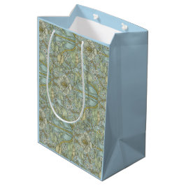Sacola Para Presentes Média William Morris Vintage Floral Primavera Matagal