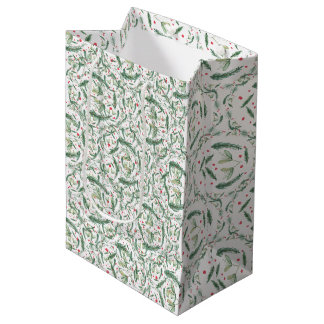 Sacola Para Presentes Média Winter Berries and branches Christmas Tissue Paper
