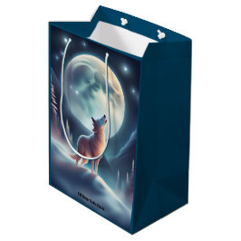 Sacola Para Presentes Média Wolf Moon Gift Bag