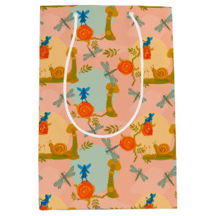 Sacola Para Presentes Média Woodland Fairytale