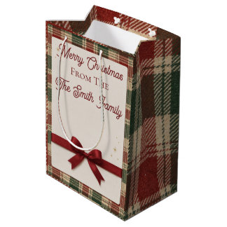 Sacola Para Presentes Média Wrapped In Bows Gift Bag