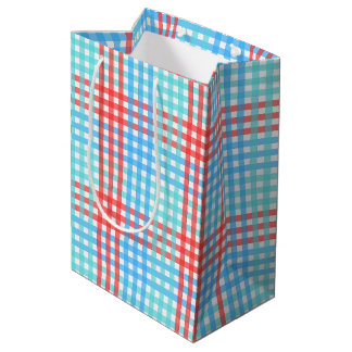 Sacola Para Presentes Média Xadrez Pop do foguete - Extra pequeno