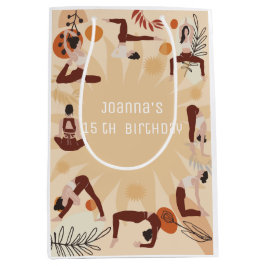 Sacola Para Presentes Média Yoga festa de aniversário