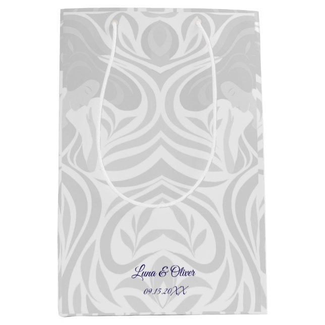 Sacola Para Presentes Média Yumeji Hirado Woman Art Paper Bag (Frente)