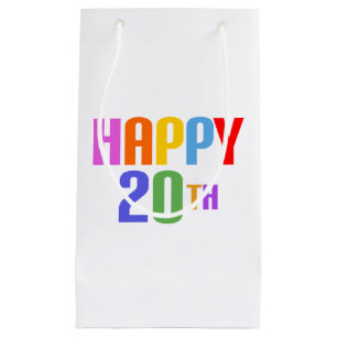 Sacola Para Presentes Pequena 20 feliz