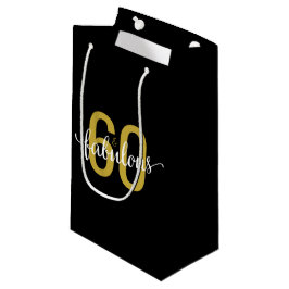 Sacola Para Presentes Pequena 60 e aniversário fabuloso