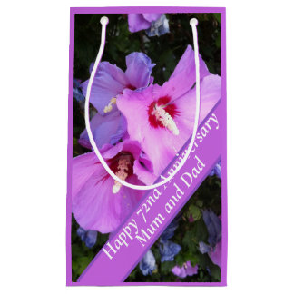 Sacola Para Presentes Pequena 72º aniversário Editável