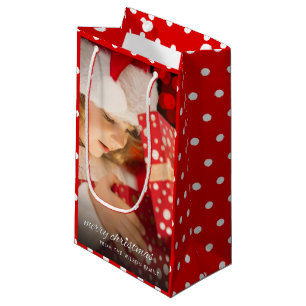 Sacola Para Presentes Pequena A alegria de presentes de Natal adiciona sua