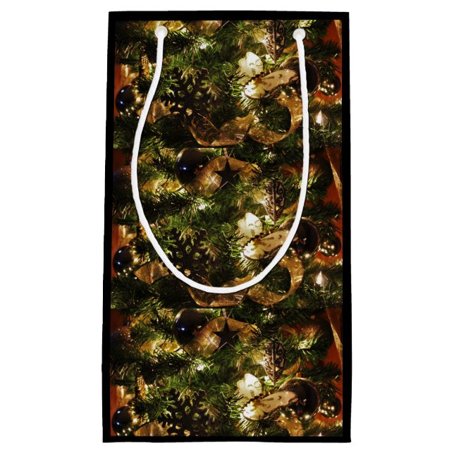 Sacola Para Presentes Pequena A borboleta do Natal (Frente)