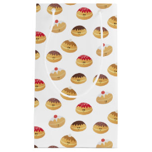 Sacola Para Presentes Pequena A Cute Hannukah Sufganiyot Patternou