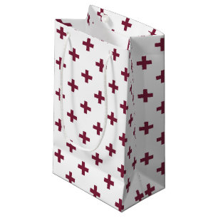 Sacola Para Presentes Pequena A poca de amora cruza a branco