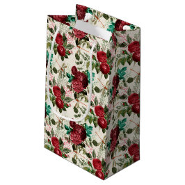 Sacola Para Presentes Pequena A Série Rosa e Libélula (Design 14)