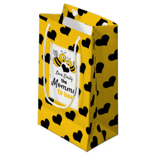 Sacola Para Presentes Pequena Abelha De Mel, Favor Do Chá de fraldas