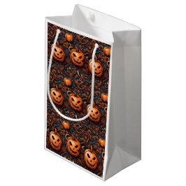 Sacola Para Presentes Pequena Abóbora-do-Halloween