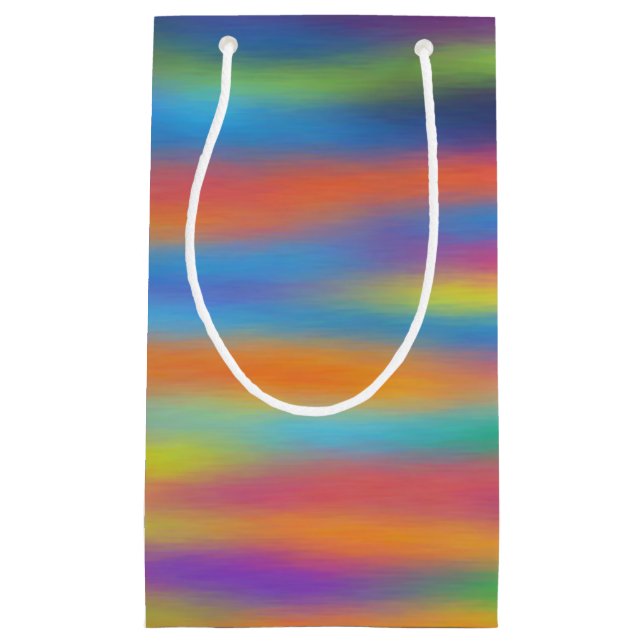 Sacola Para Presentes Pequena Abstrato Desert Sunset Sky (Frente)