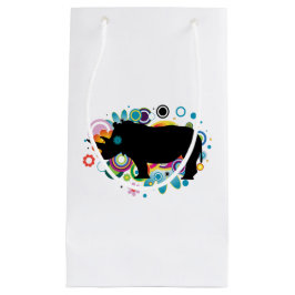 Sacola Para Presentes Pequena Abstrato Rhino Gift Bag