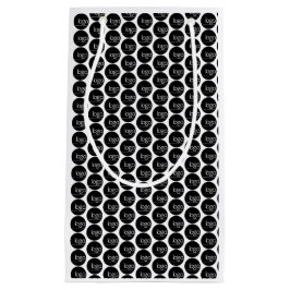 SACOLA PARA PRESENTES PEQUENA ADICIONE A SUA PRÓPRIA MARCA DE NEGÓCIOS DE PADRÃO