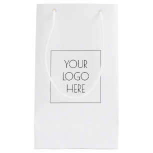 Sacola Para Presentes Pequena Adicione Seu Logotipo Empresarial Personalizado