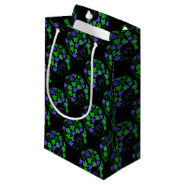 Sacola Para Presentes Pequena Afro Diva Verde & Azul