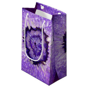 Sacola Para Presentes Pequena Ágata roxa Geode de Falln