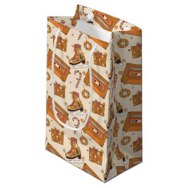 Sacola Para Presentes Pequena Alegria Superfloral de Natal Retro