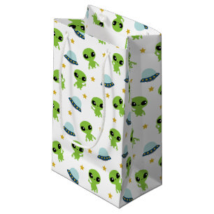 Sacola Para Presentes Pequena Aliens