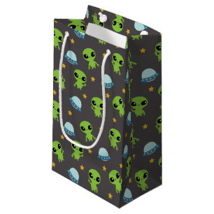 Sacola Para Presentes Pequena Aliens - Pequena barra de presentes