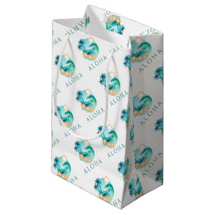 Sacola Para Presentes Pequena Aloha Tropical