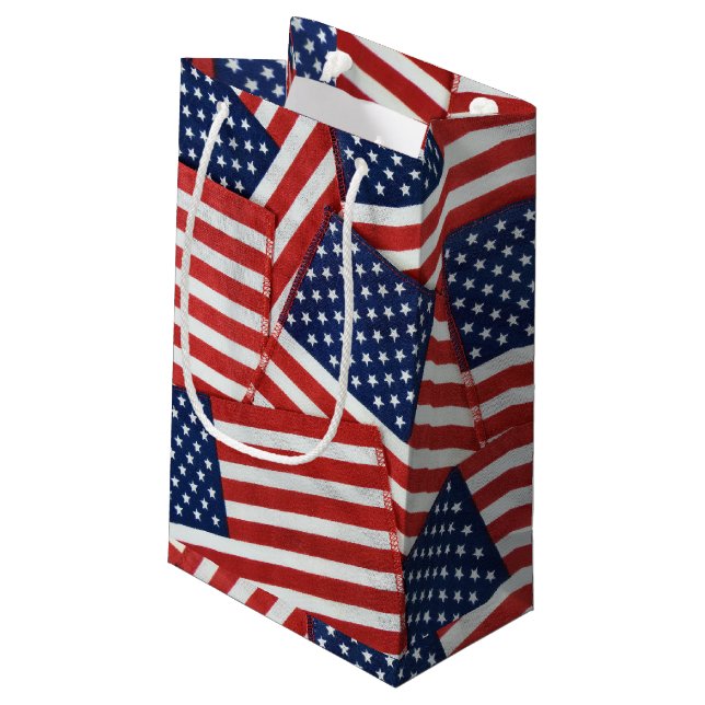 Sacola Para Presentes Pequena American Flag Collection (Verso inclinado)