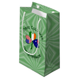 Sacola Para Presentes Pequena American Shamrock australiano personalizado