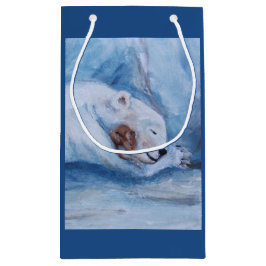 Sacola Para Presentes Pequena Amigos de sono urso e rato