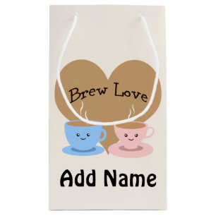 Sacola Para Presentes Pequena Amor da fermentação! Canecas de café