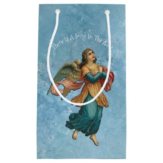 Sacola Para Presentes Pequena Angel Há Uma Música No Ar (Frente)