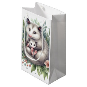 Sacola Para Presentes Pequena Animais Silvestres Possum