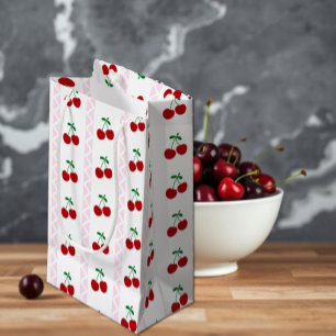 Sacola Para Presentes Pequena Aniversário Cereja Doce