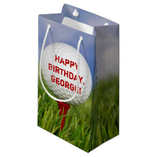 Sacola Para Presentes Pequena Aniversário da bola de golfe