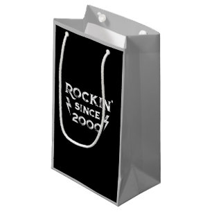 Sacola Para Presentes Pequena Aniversário Gift Classic Rock para os anos 2000