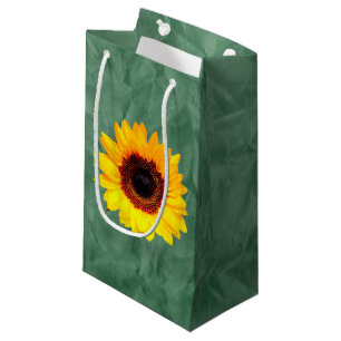 Sacola Para Presentes Pequena Apenas um Flor de Girassol + seu texto e suas idei