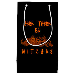 Sacola Para Presentes Pequena Aqui Há Bruxas Presentes Saco