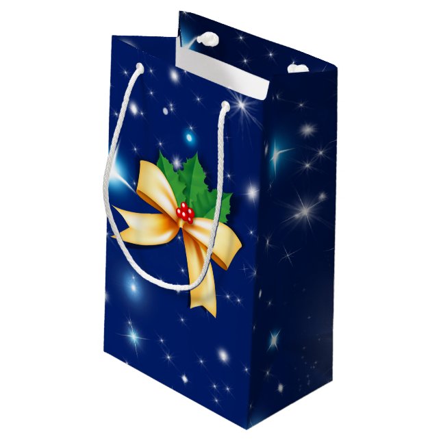 Sacola Para Presentes Pequena Arco de Natal (Verso inclinado)