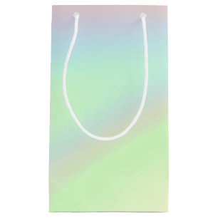 Sacola Para Presentes Pequena Arco-íris de cor Pastel