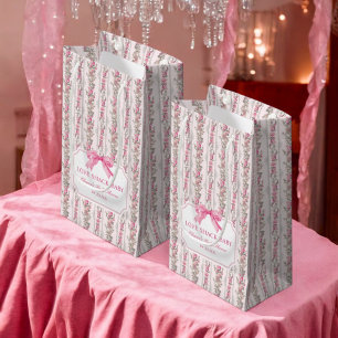 Sacola Para Presentes Pequena Arco rosa Chá de fraldas de barraca de amor Pequen