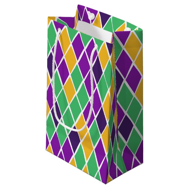 Sacola Para Presentes Pequena Arlequim Bêbado (Frente inclinada)