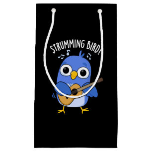 Sacola Para Presentes Pequena Arranhando Aves Engraçadas Pó Escuro BG