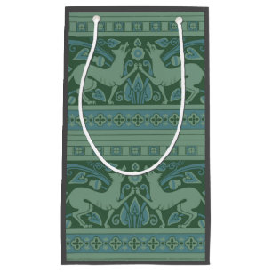 Sacola Para Presentes Pequena Art Deco Nouveau Dog Nature Botânico: Padrão